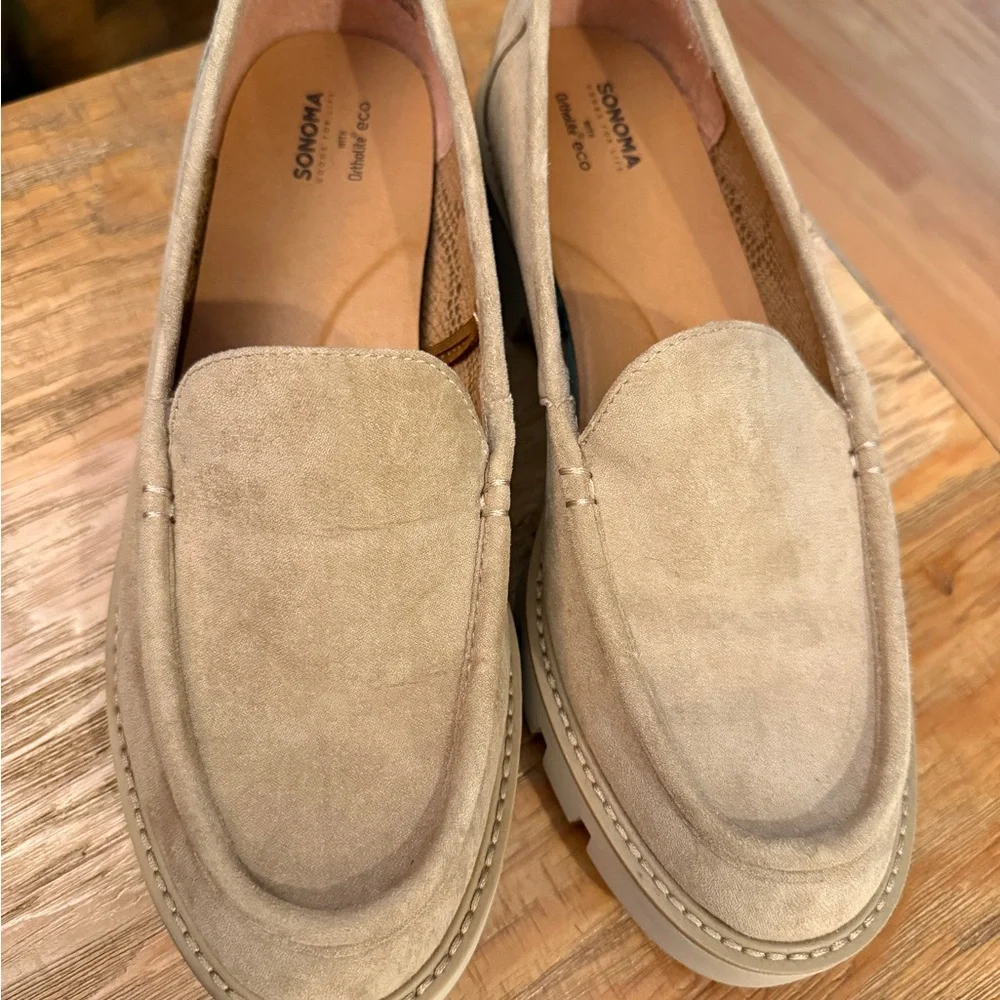 Sonoma Tan Suede Loafers - Picture 3 of 7